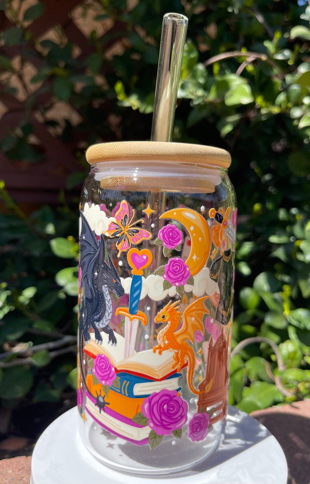 4th Wing Glass Cup