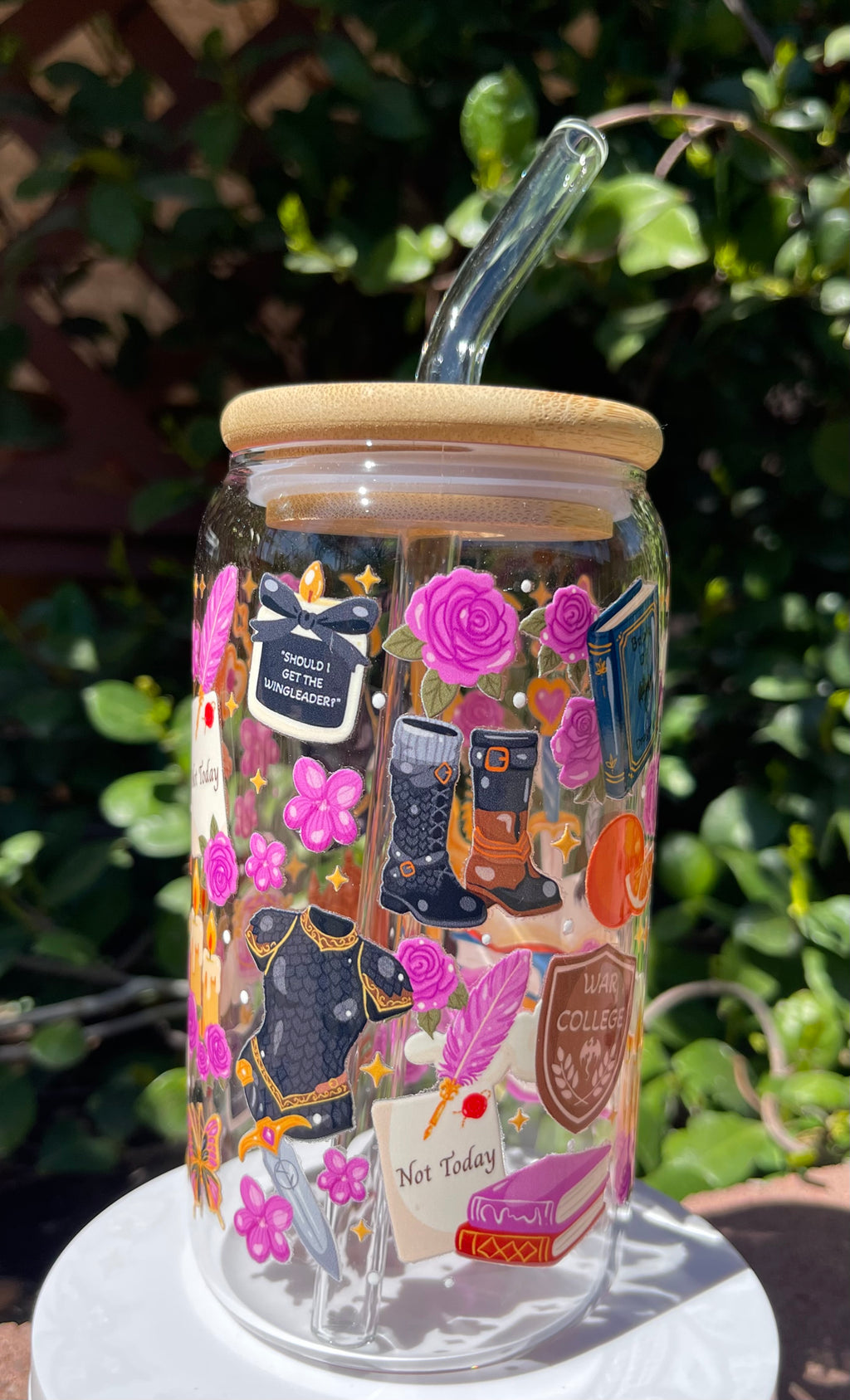 4th Wing Glass Cup