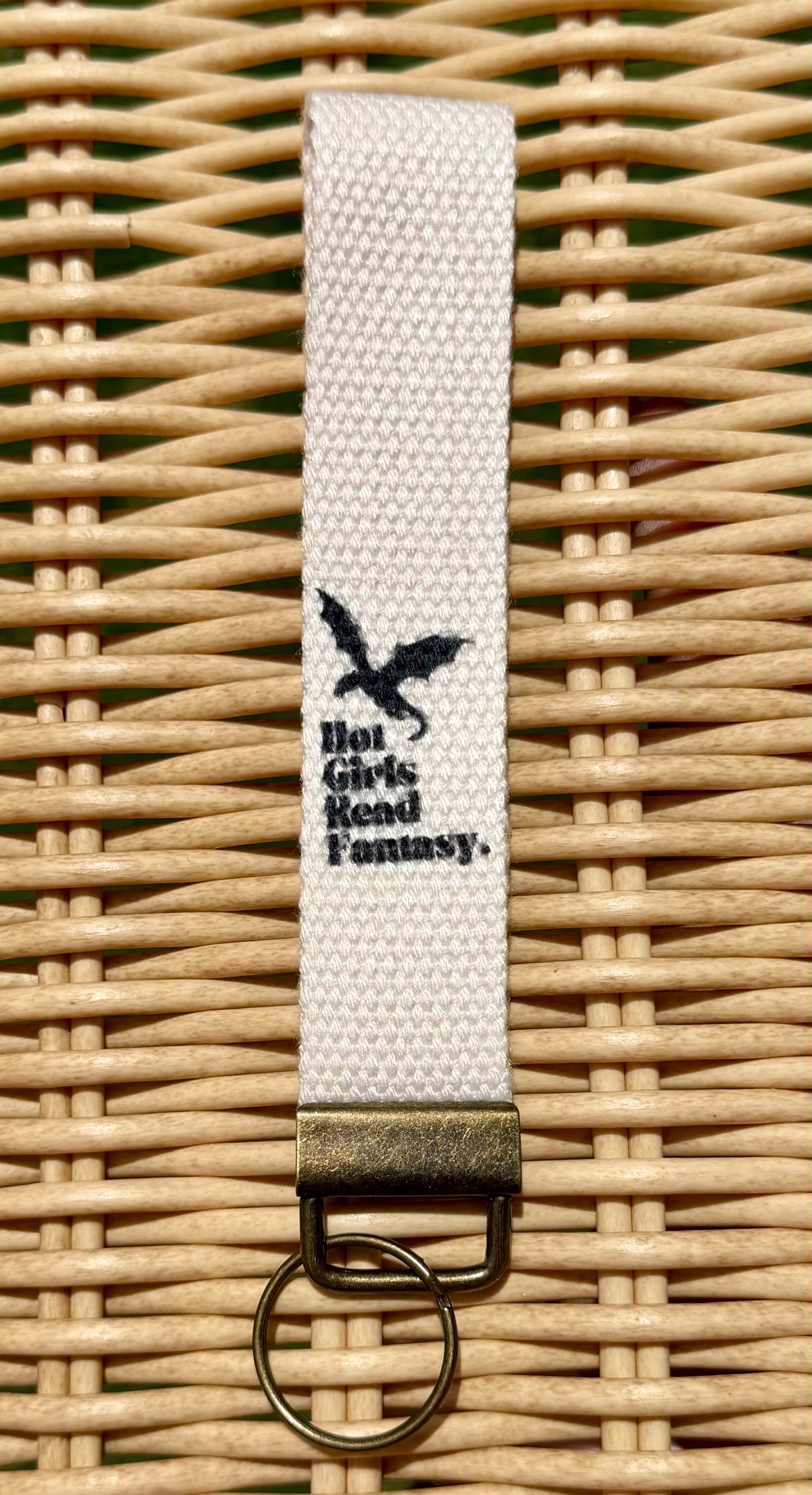 Bookish Handmade Wrislet Lanyard Keychain