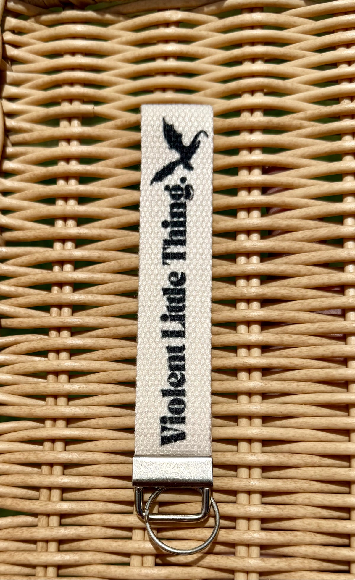 Bookish Handmade Wrislet Lanyard Keychain