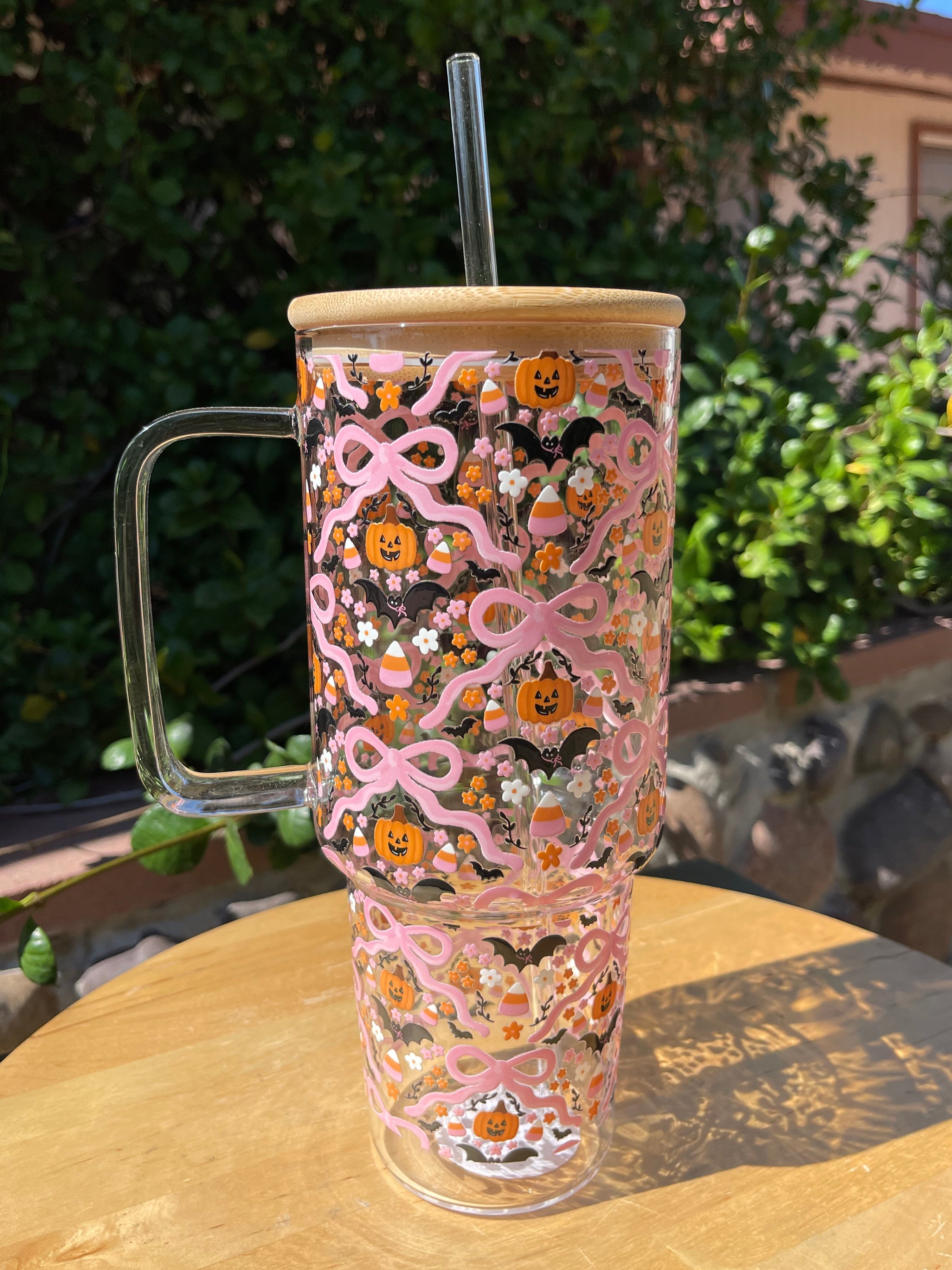 Bats & Pink Bows Tumbler