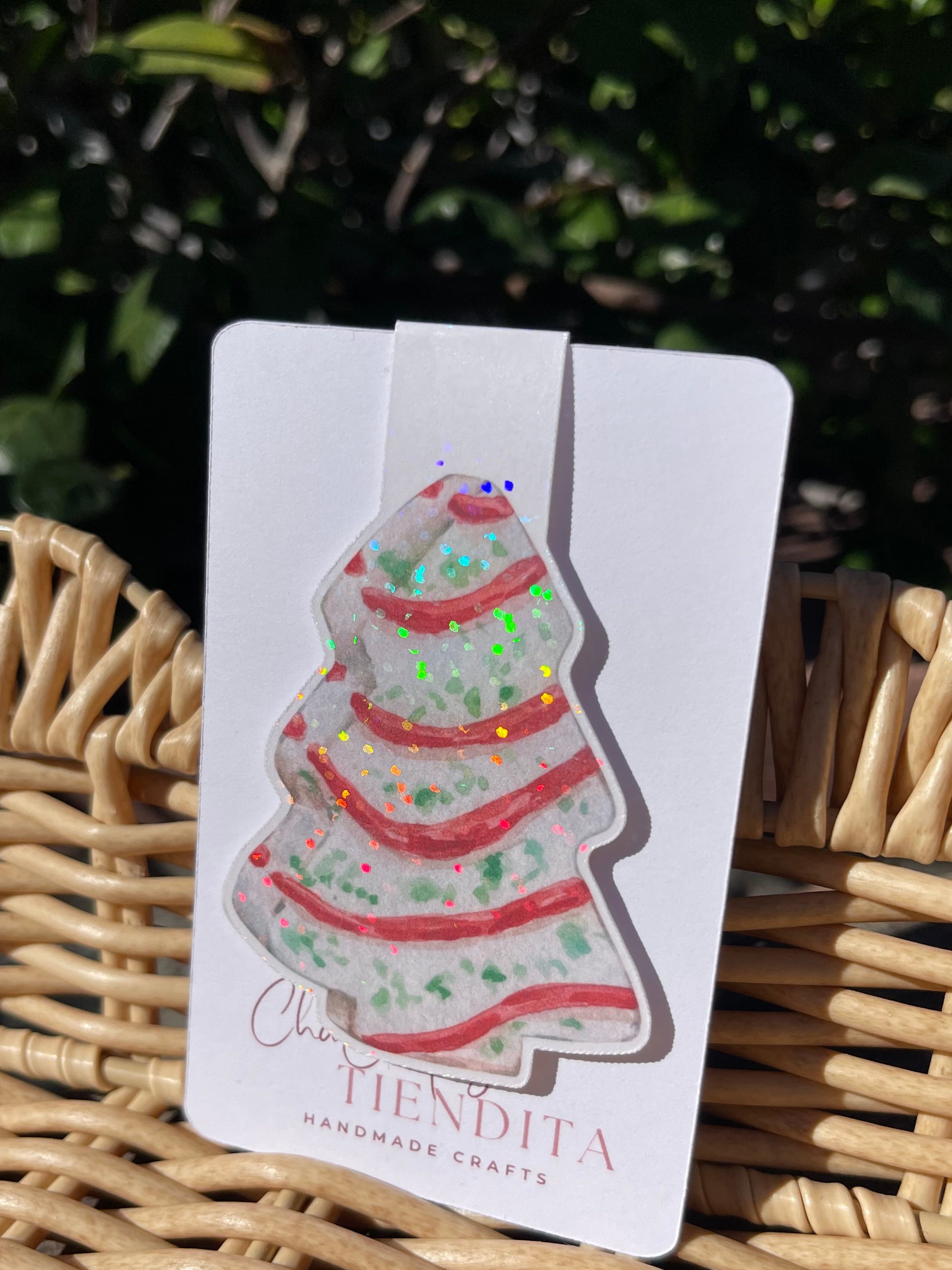 Christmas Tree Cake Magnetic Bookmark
