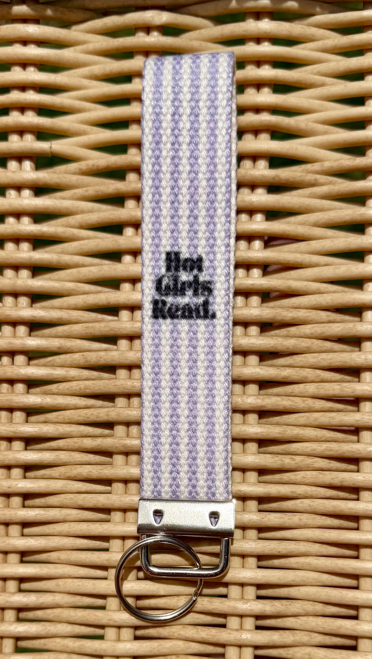Bookish Handmade Wrislet Lanyard Keychain