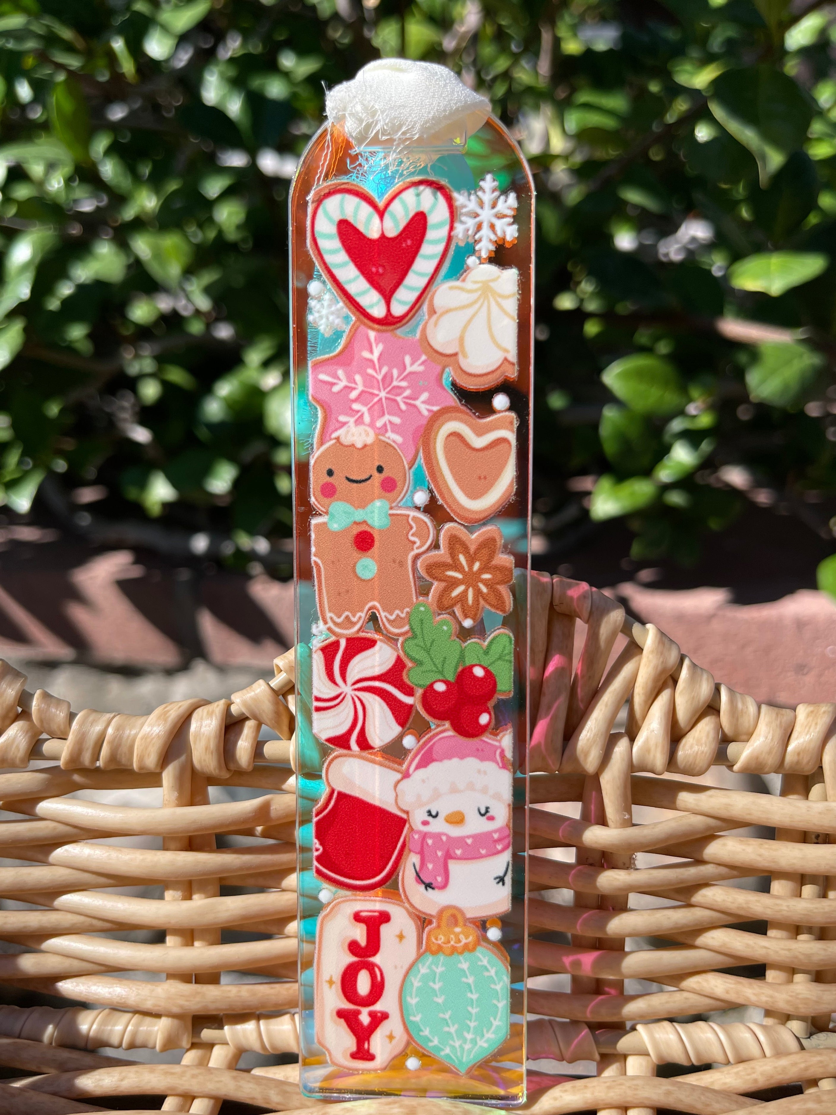 Eat Cookies Be Merry Holographic Bookmark