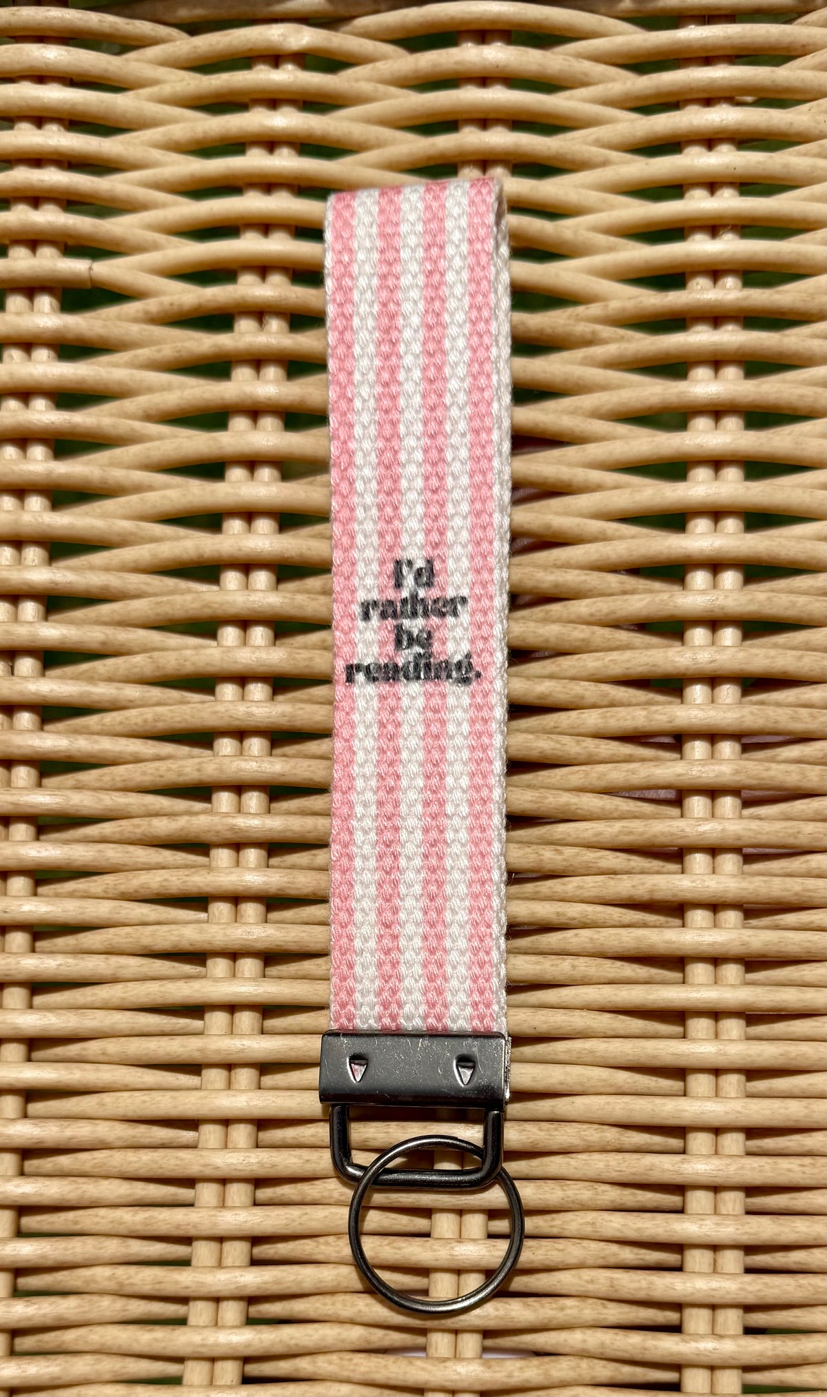 Bookish Handmade Wrislet Lanyard Keychain