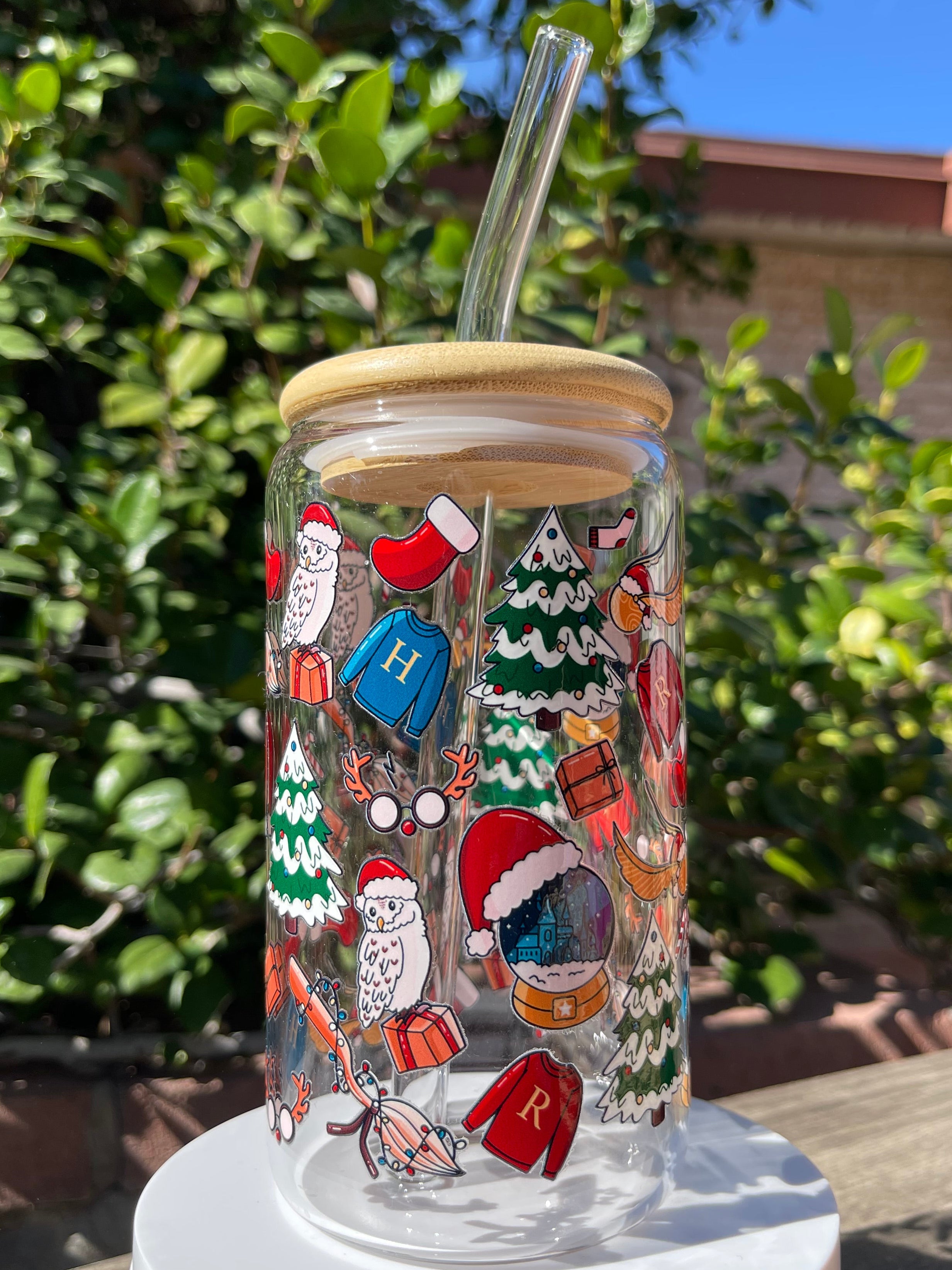 HP Xmas Glass Cup