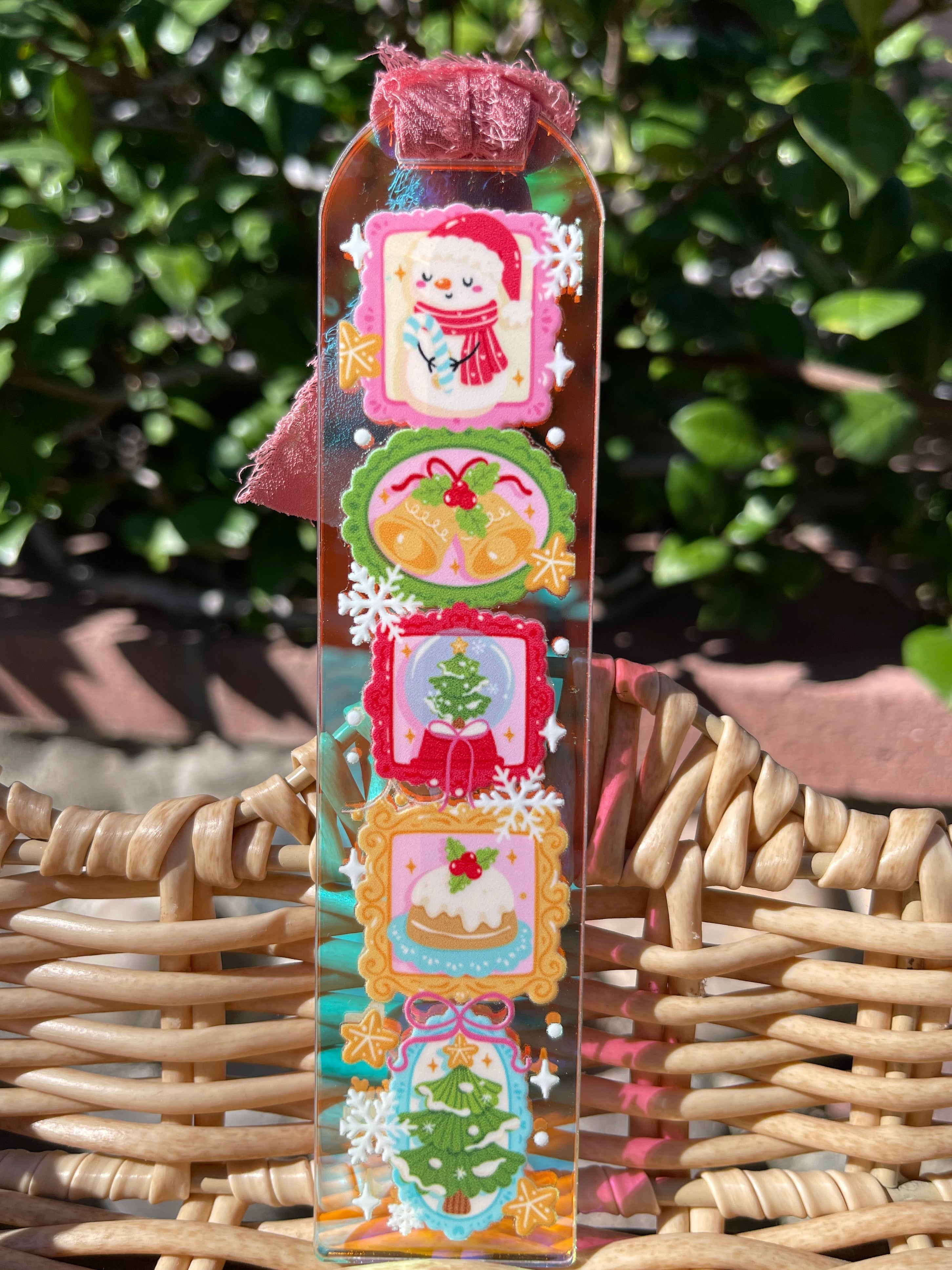 Happy Holiday Gallery Holographic Bookmark