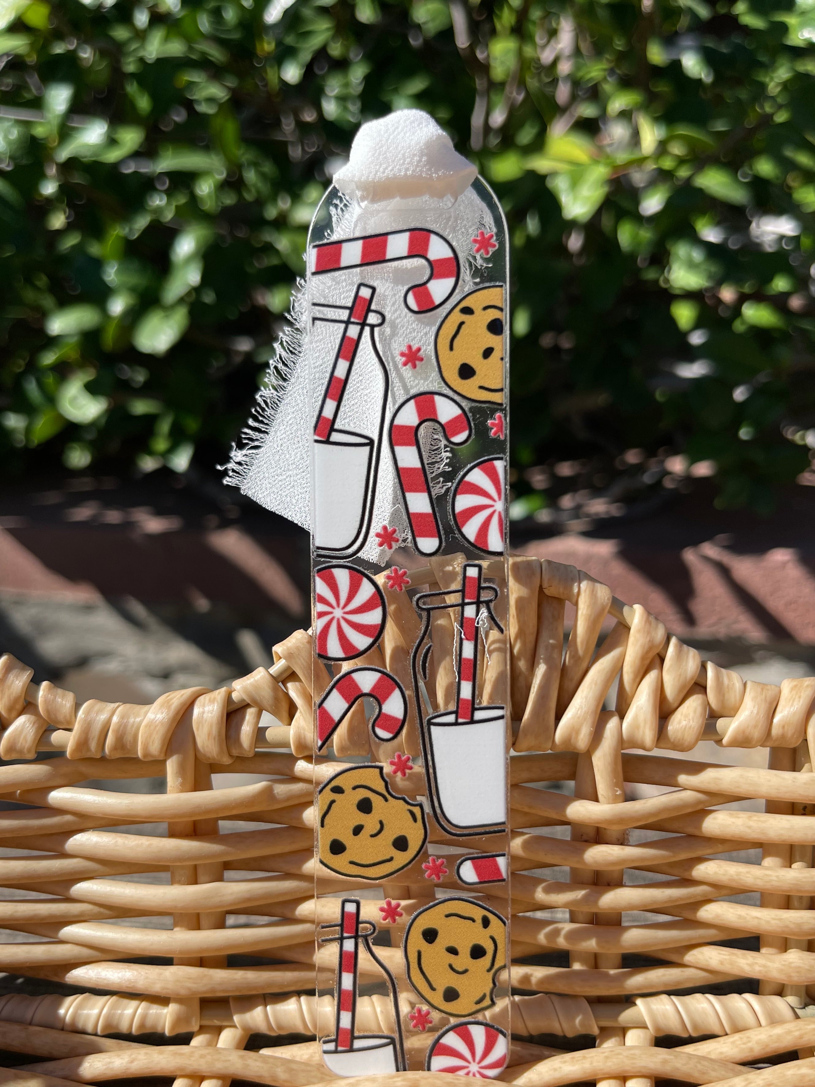 Holiday Milk and Cookies Bookmark