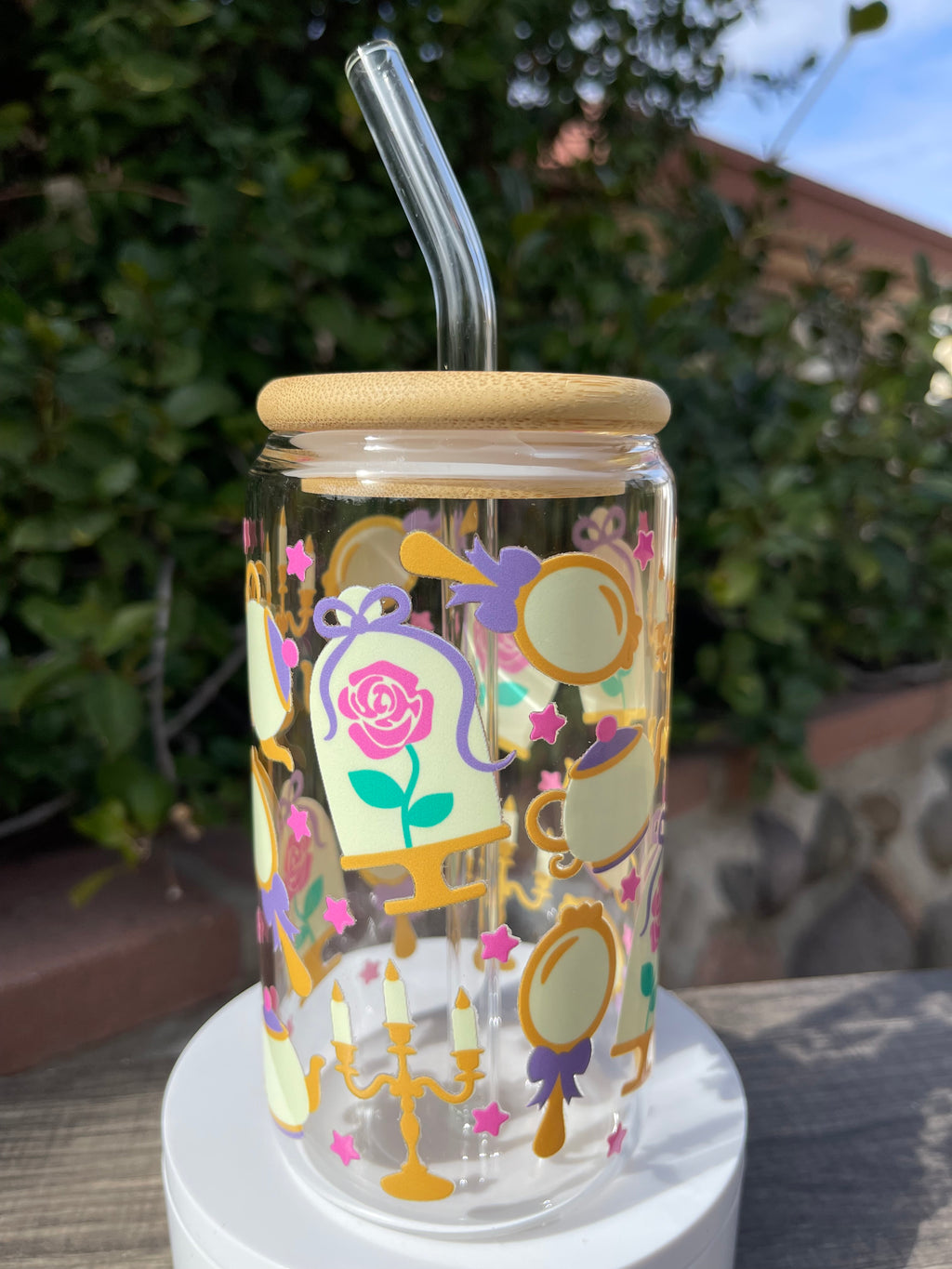 Tale as Old as Time Glass Cup