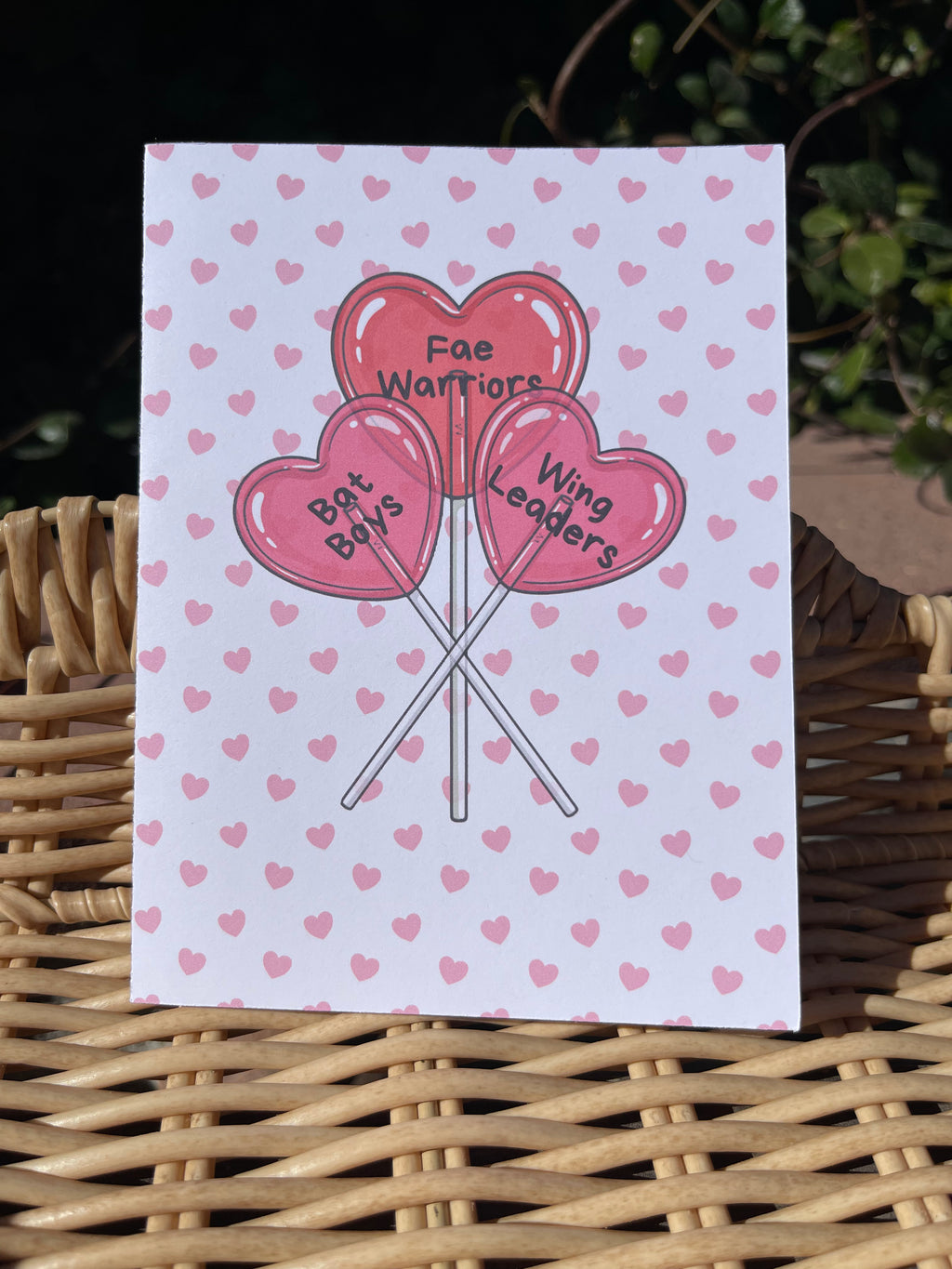 Romantasy Candy Heart Valentine's Day Card