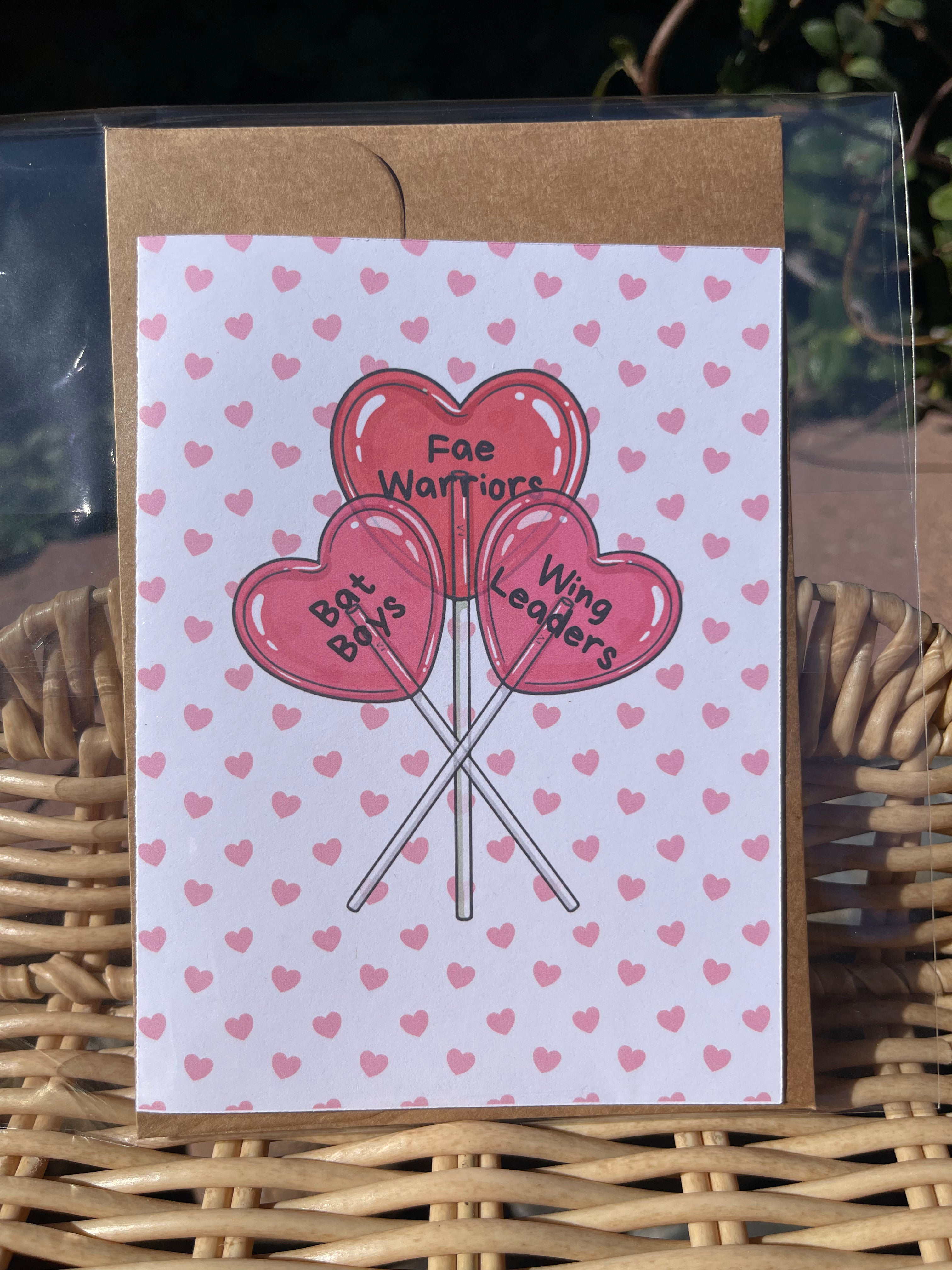 Romantasy Candy Heart Valentine's Day Card