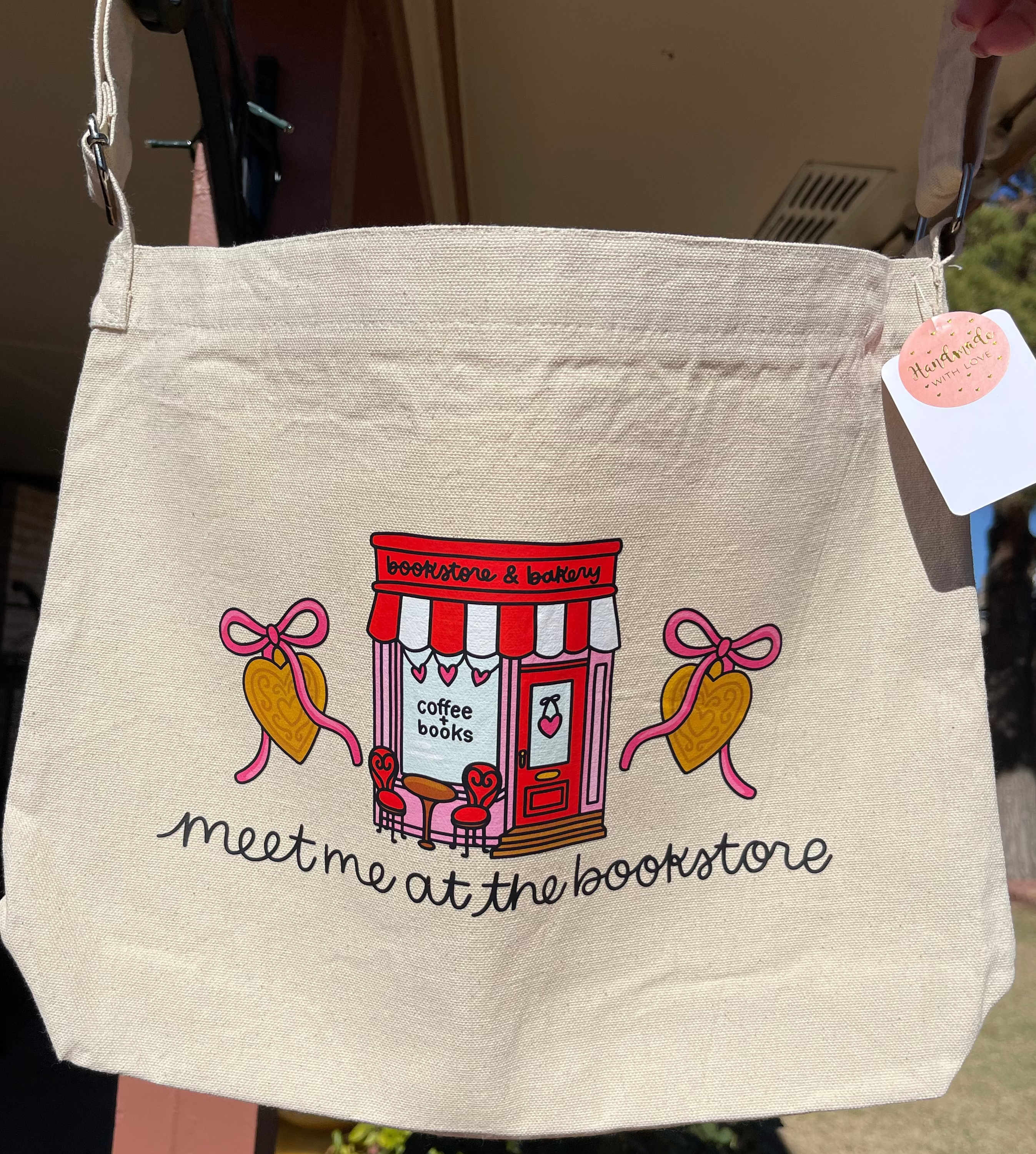 Meet Me At The Bookstore Tote Bag