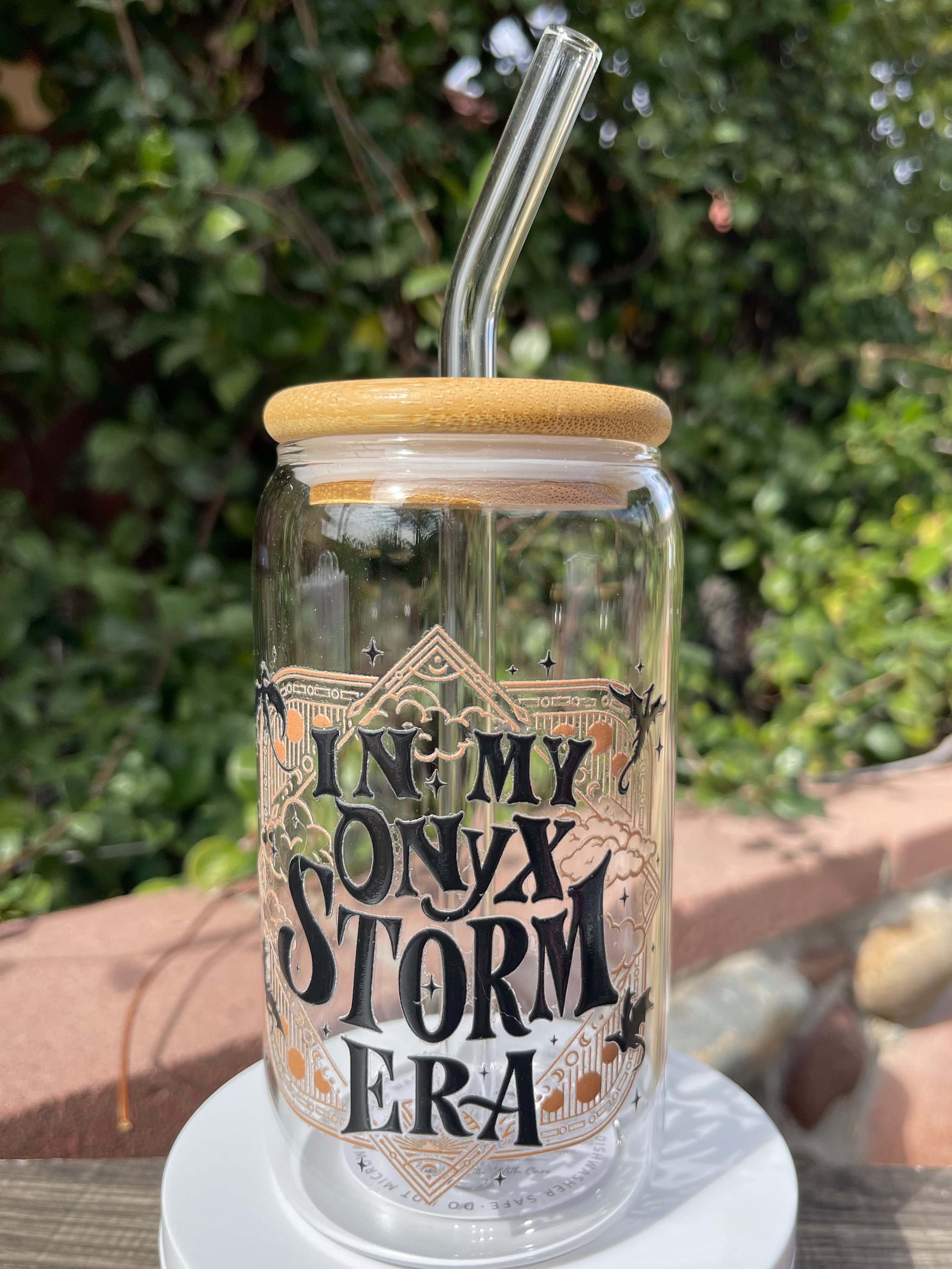 Onyx Storm Era Glass Cup