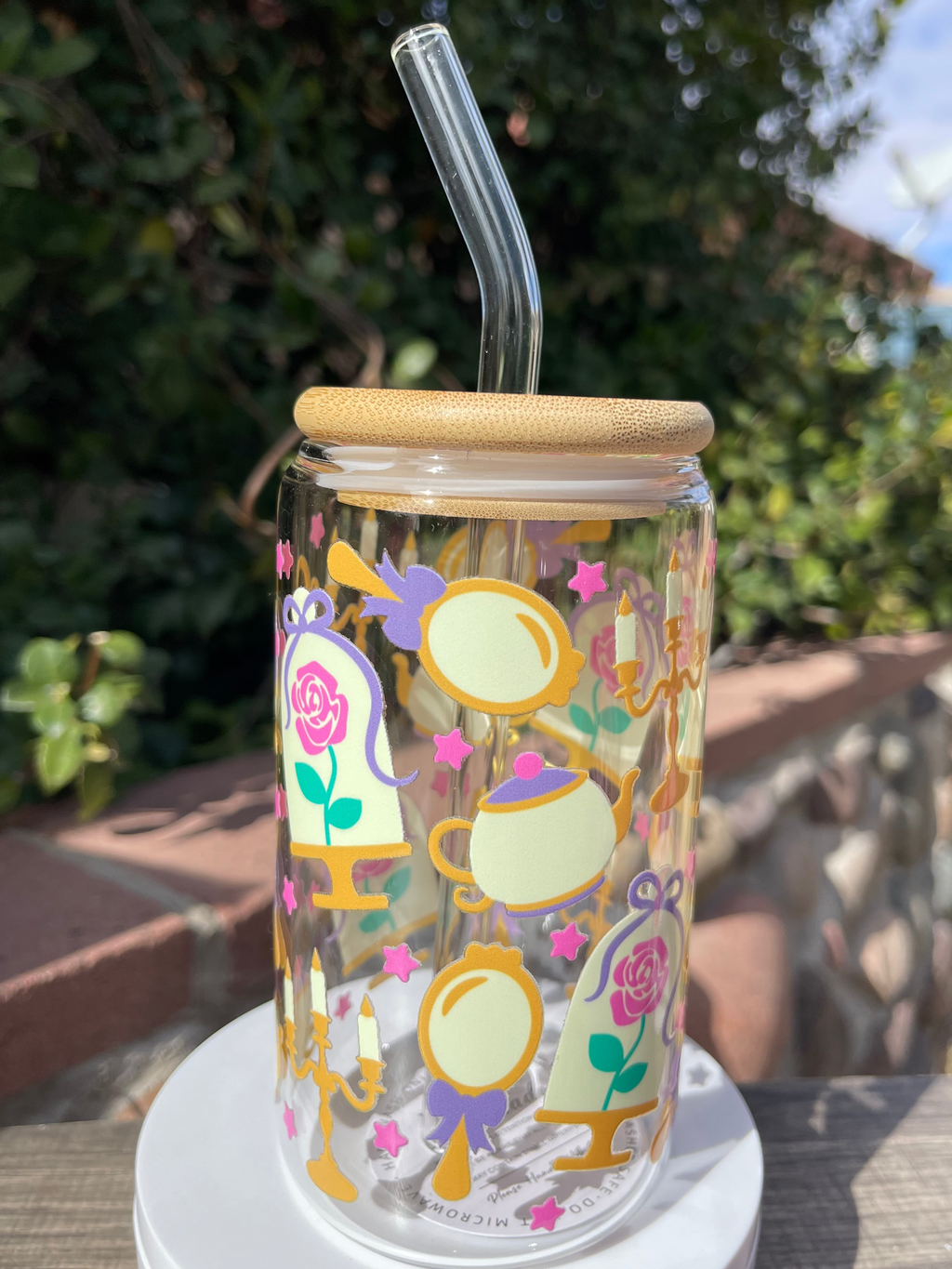 Tale as Old as Time Glass Cup
