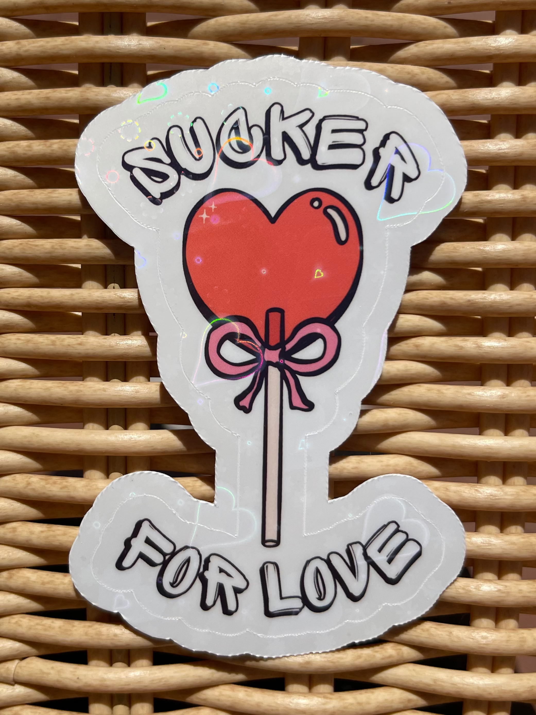 Valentine's Day Holographic Sticker Pack