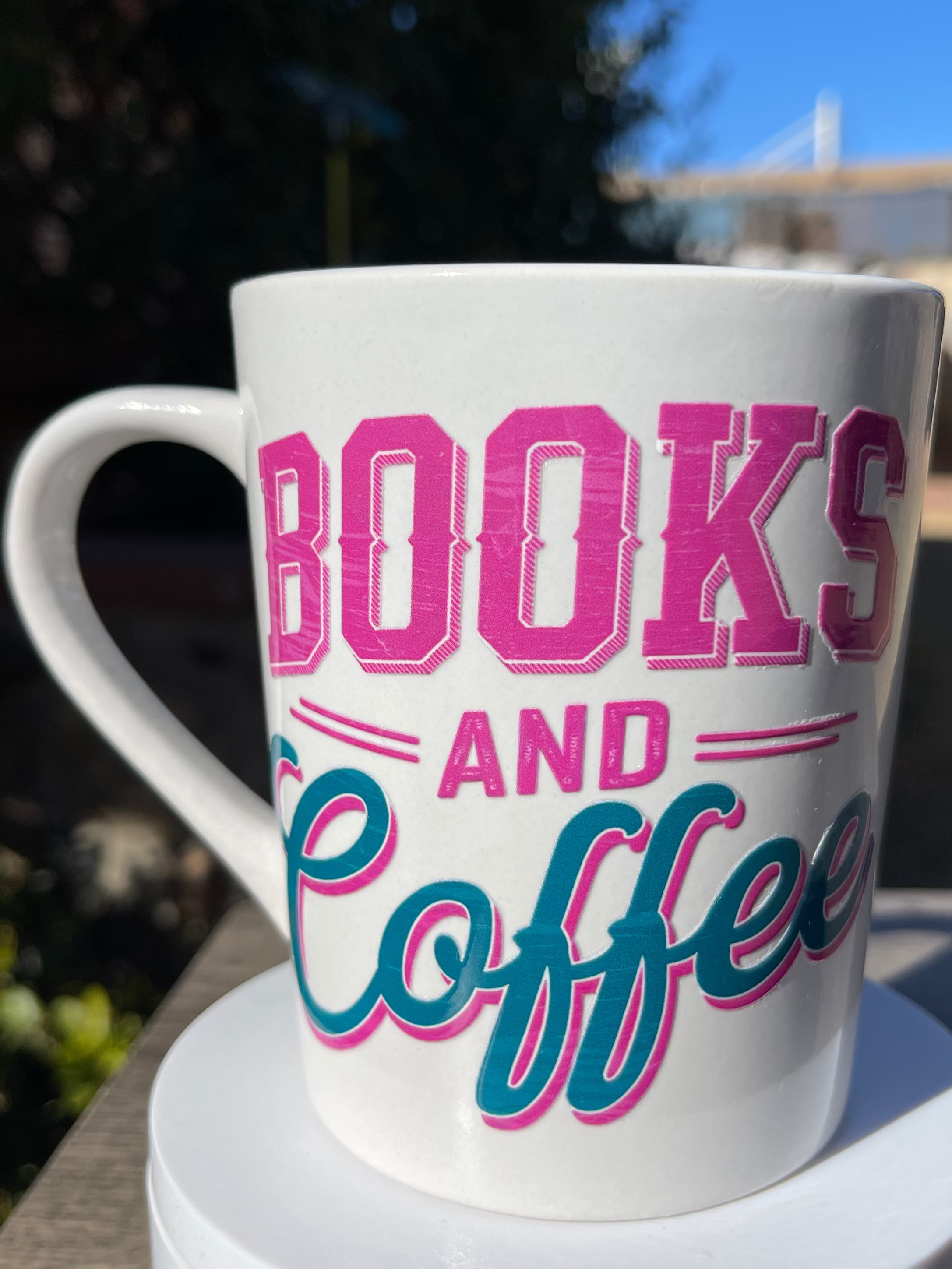 Books and Coffee Mug