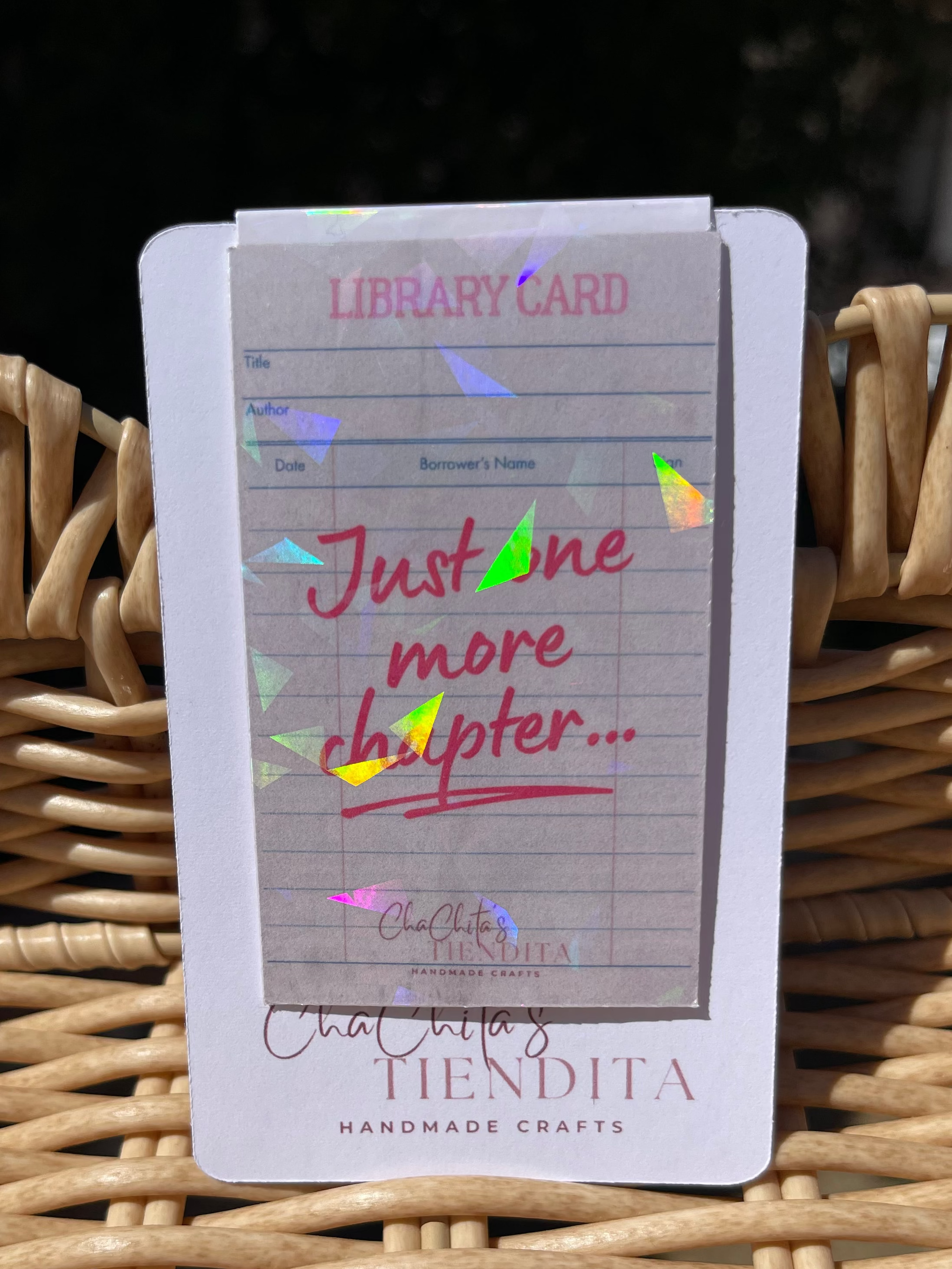 Library Card Magnetic Bookmark