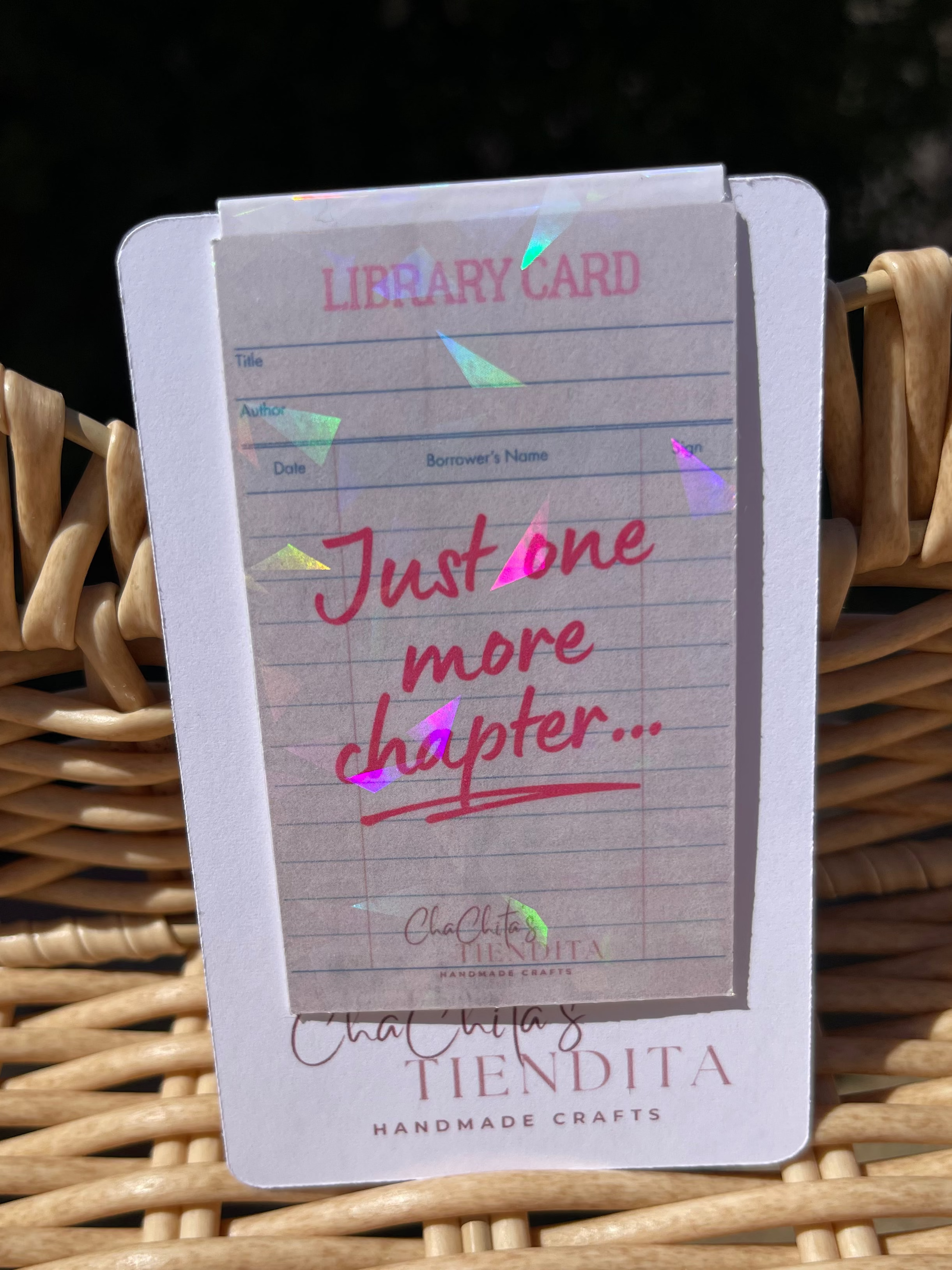 Library Card Magnetic Bookmark