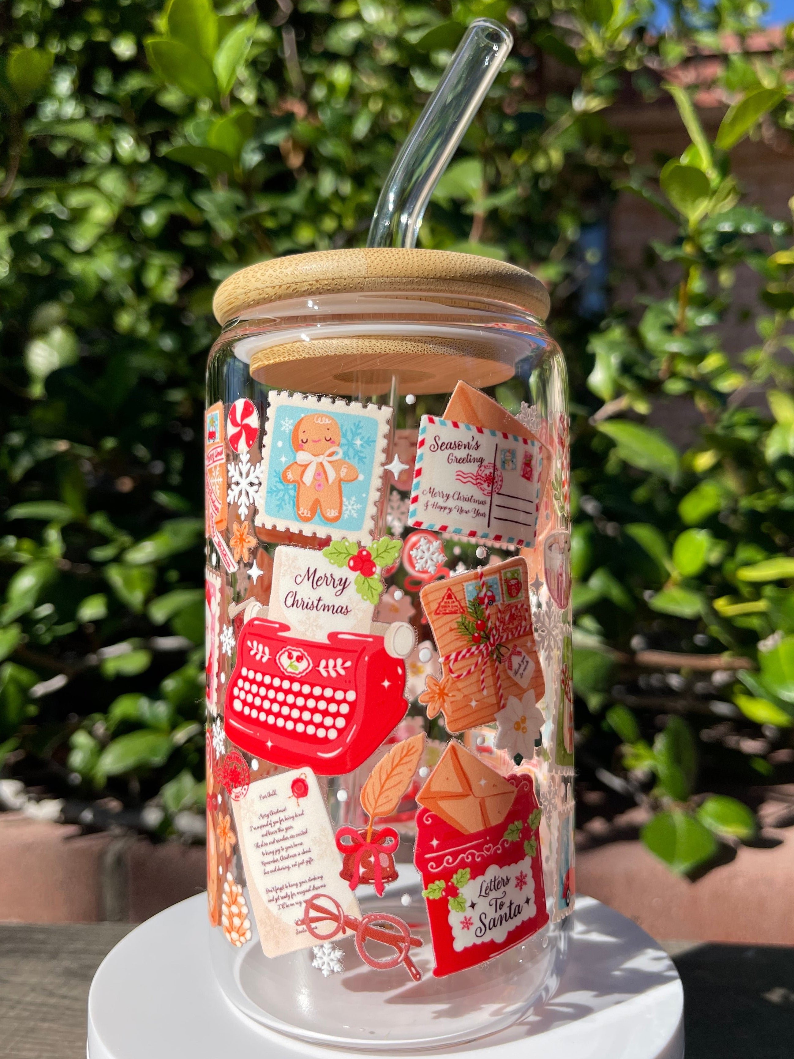 Letters to Santa Glass Cup