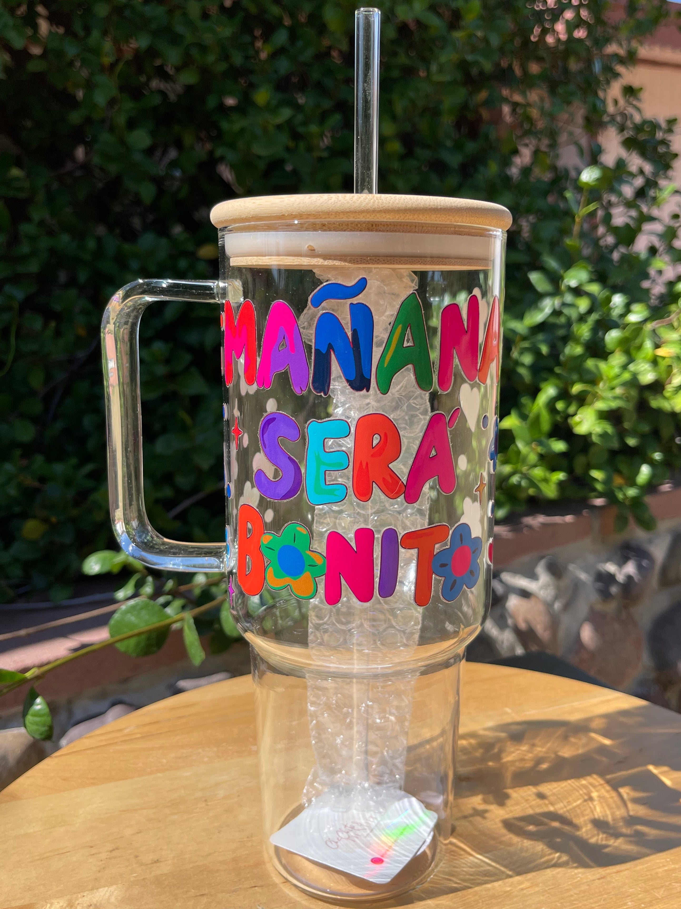 Mañana Sera Bonito 40 oz Glass Tumbler