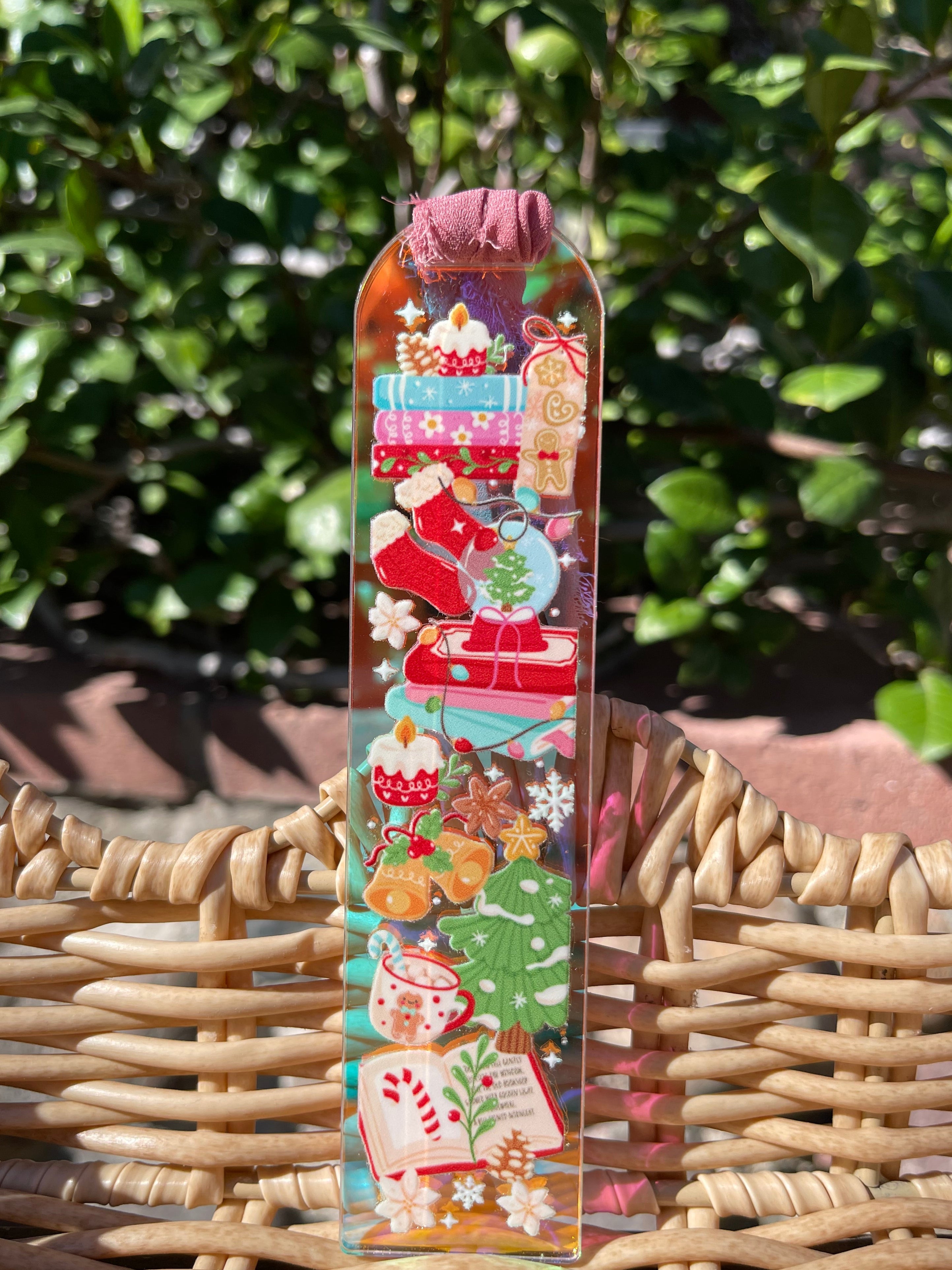 Merry Bookmas Holographic Bookmark