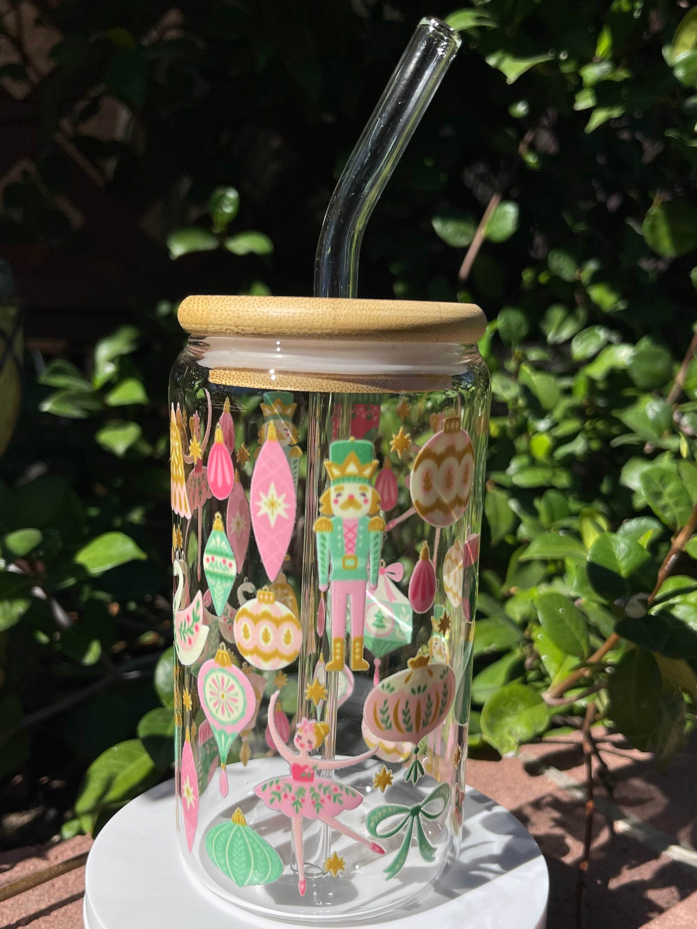 Nutcracker Glass Cup