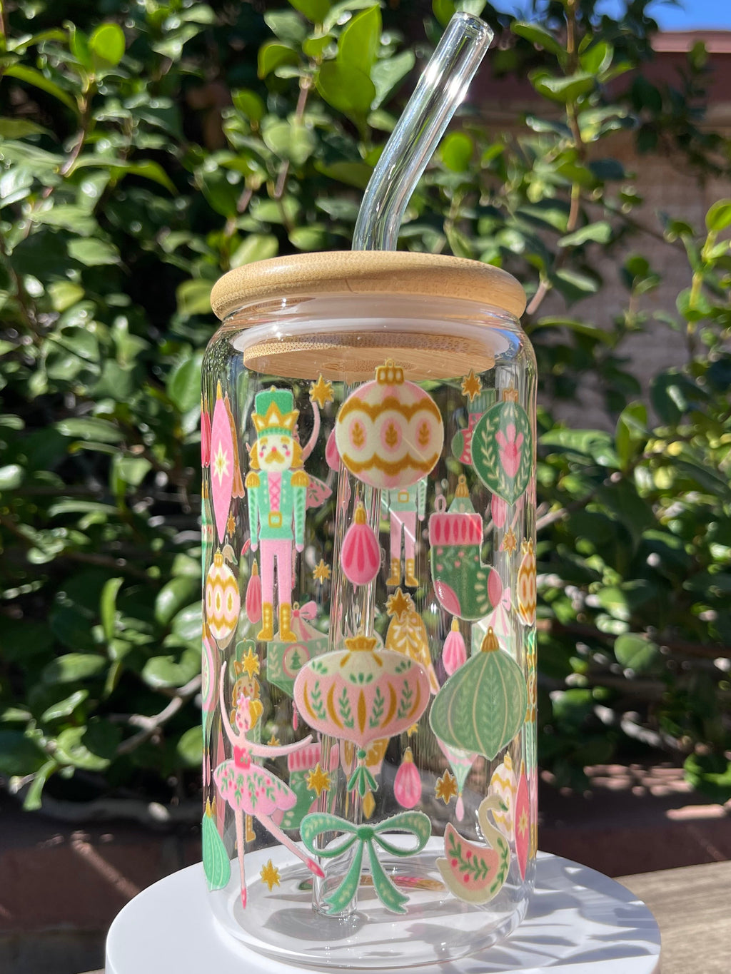 Nutcracker Glass Cup