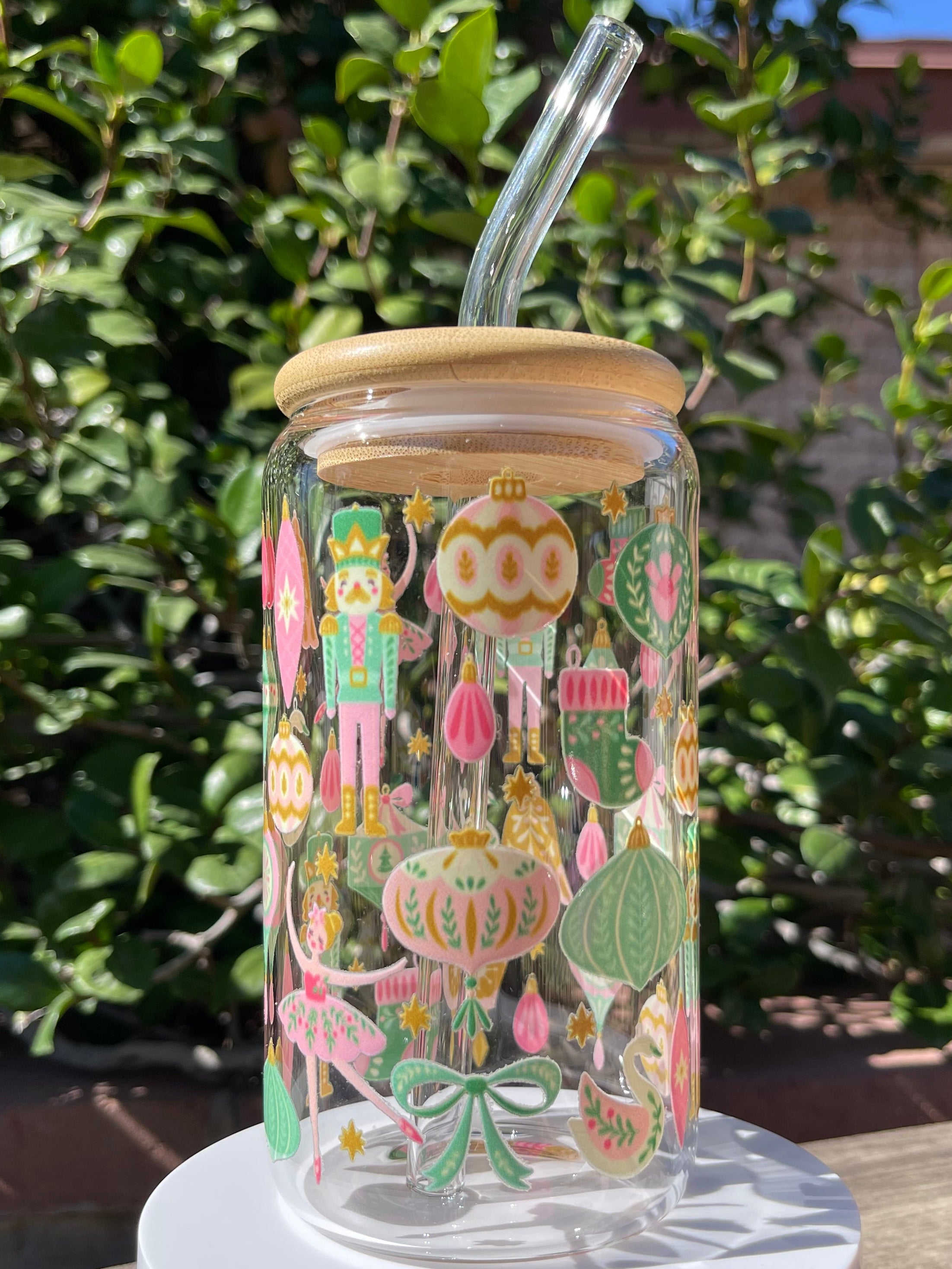 Nutcracker Glass Cup