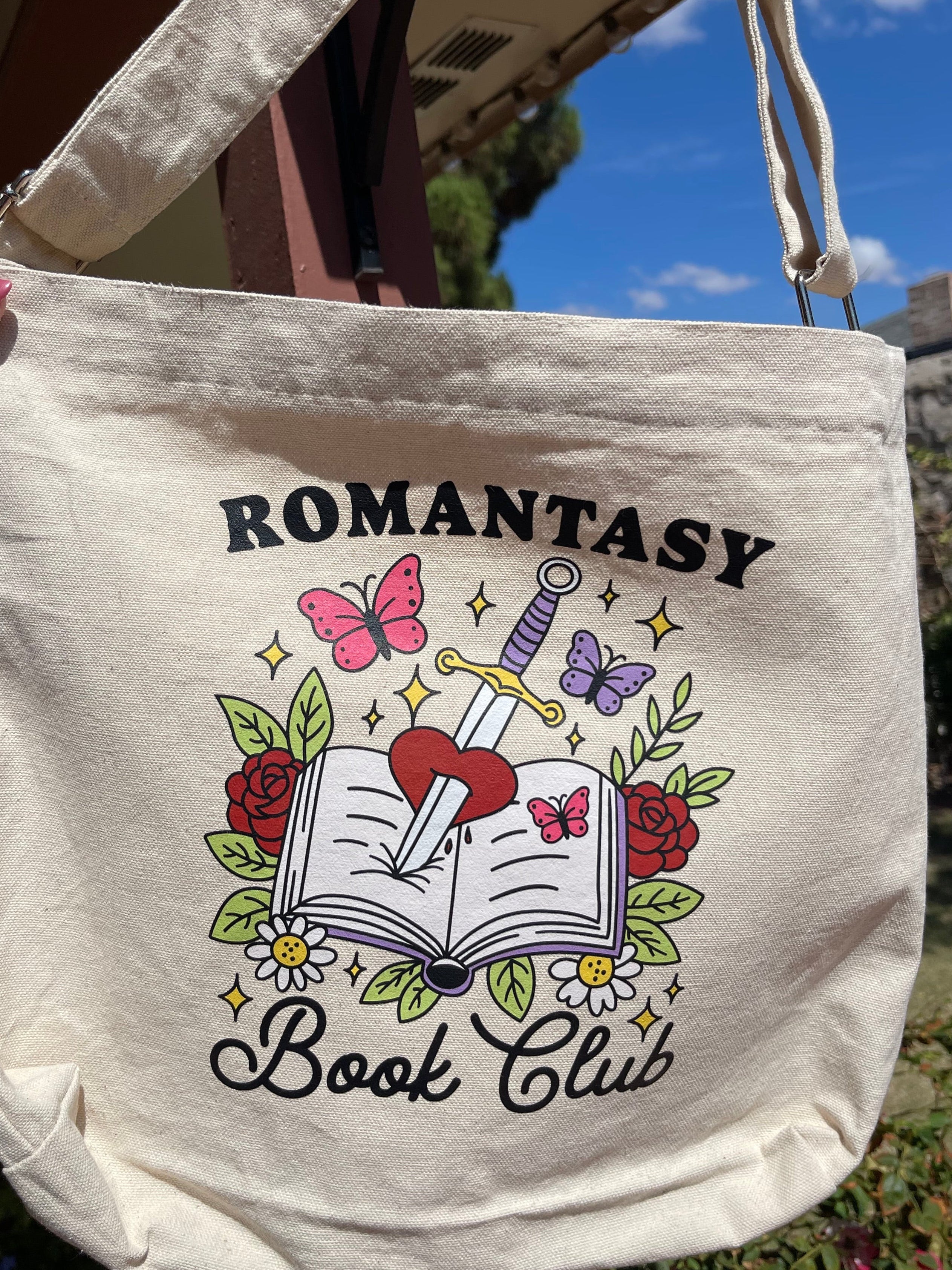 Romantasy Book Club Tote Bag