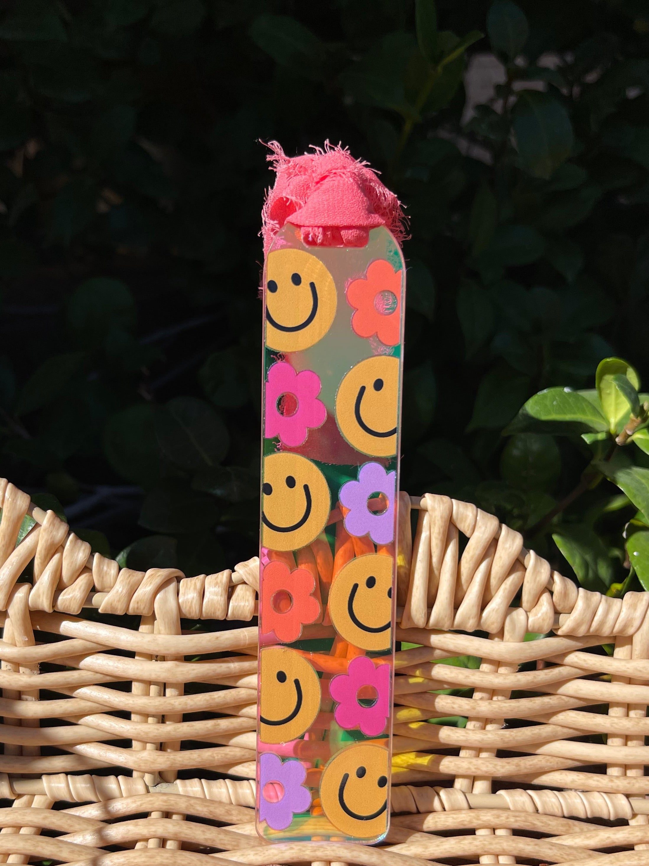 Smiley Holographic Bookmark